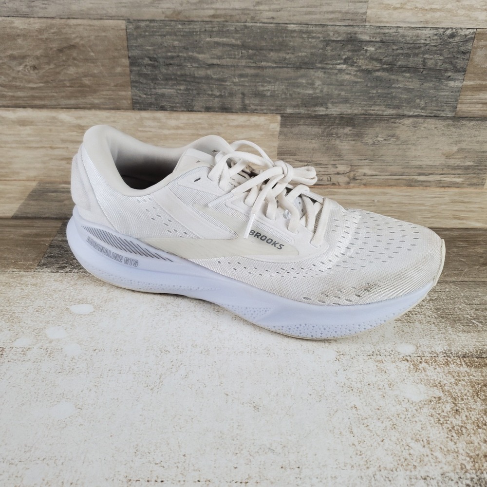 Brooks Glycerin 22 Womens White Running Shoes Sz 11 Wide Athletic Sneakers